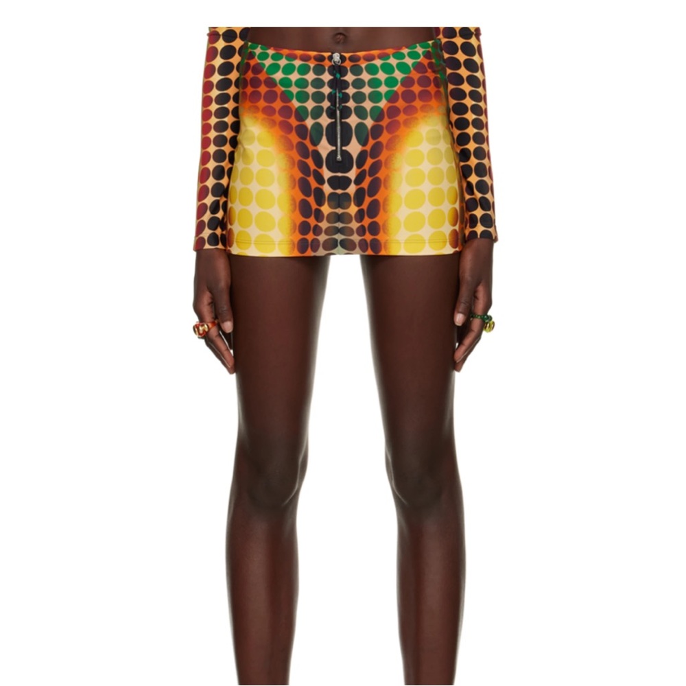 JPG SKIRT ONLY BROWN DOT